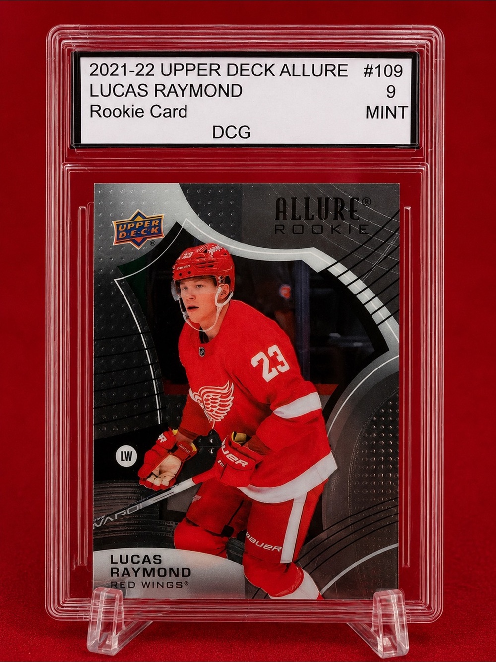 Allure Rookie Lucas Raymond Card — Detroit Red Wings